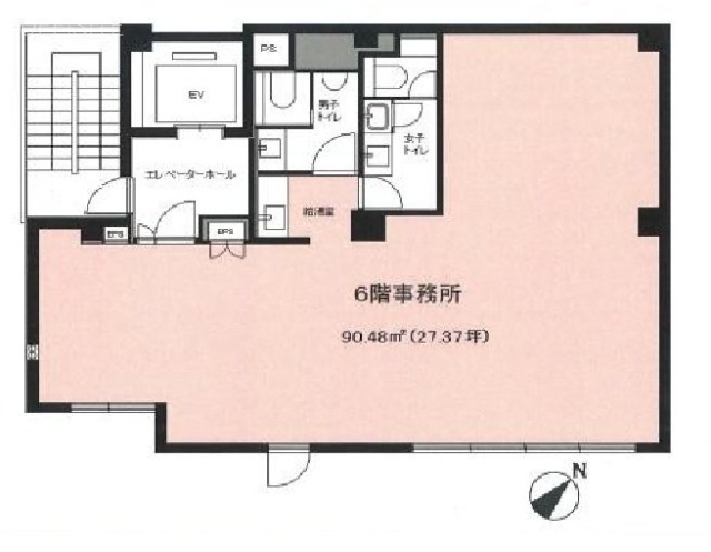 三島ビル6F 間取り図