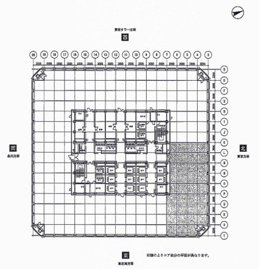 世界貿易センタービル32F 間取り図