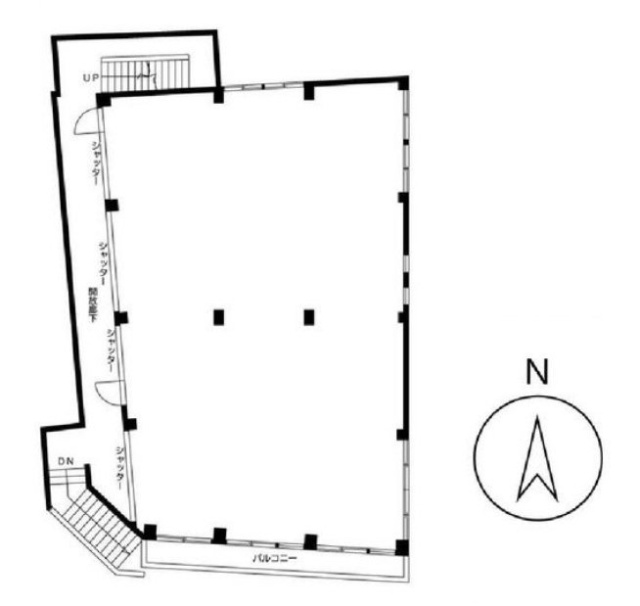 鈴力第二ビル2F 間取り図