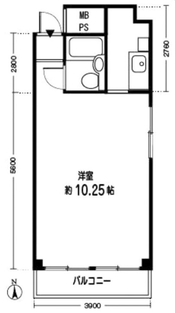 エムエフ青山ビル3F 間取り図