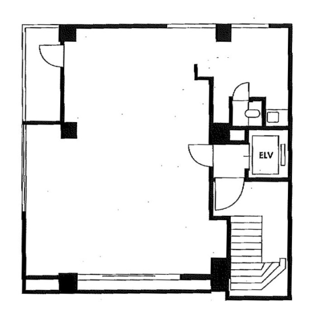 清水屋ビル2F 間取り図
