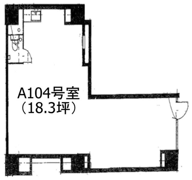 ロイアル一番町A104 間取り図