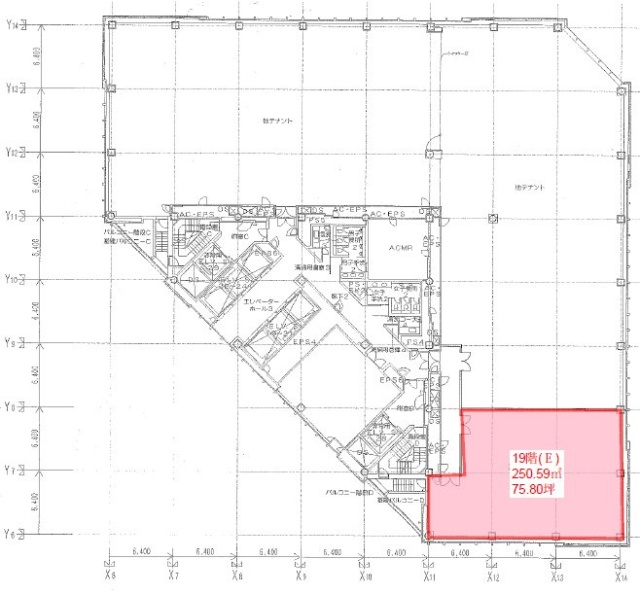 大手町ファーストスクエアイーストタワーE 間取り図