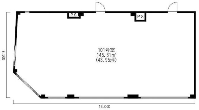 ワコー成瀬ビル101 間取り図