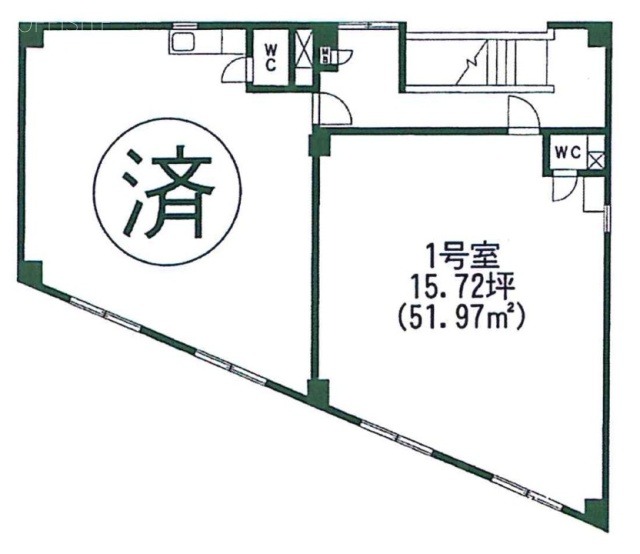 旭屋商事ビル201 間取り図