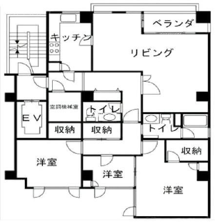 麹町ホームズ8F 間取り図