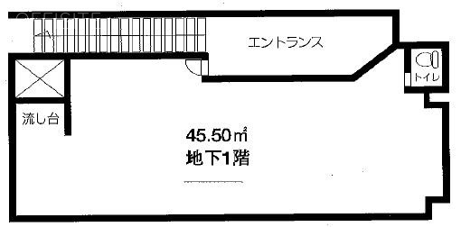 CREST六本木ⅡビルB1F 間取り図