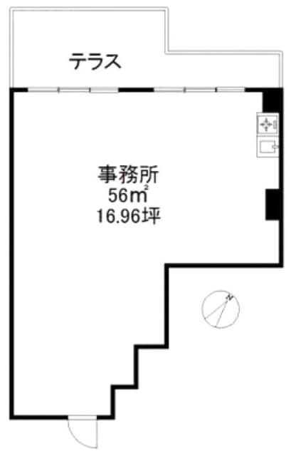 ブエノス経堂ビル203 間取り図