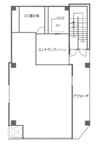 WAVE道玄坂ビル1F 間取り図