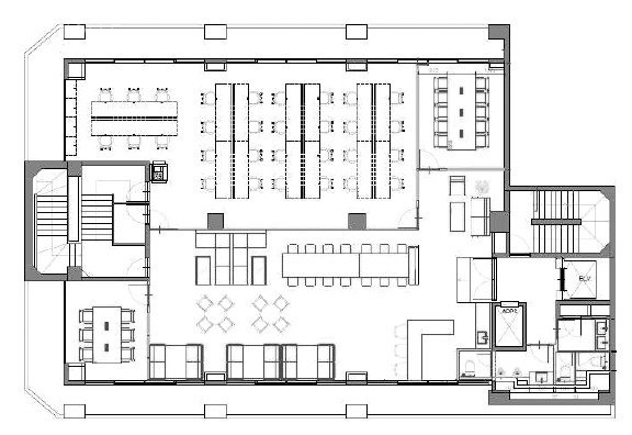 東京セントラルプレイス5F 間取り図