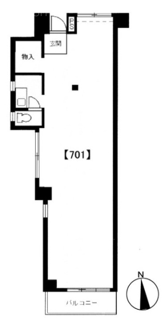 ユニオンビル701 間取り図