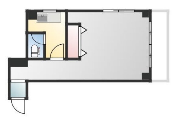末広町ハイム4F 間取り図