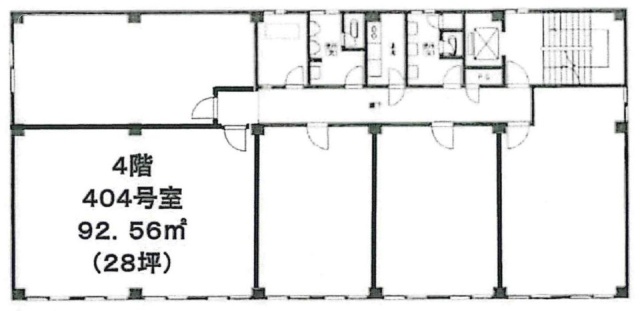 不二第2ビル404 間取り図