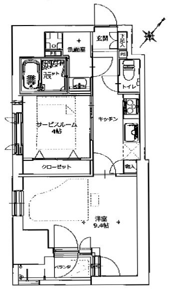 ミュージション東日本橋1101 間取り図