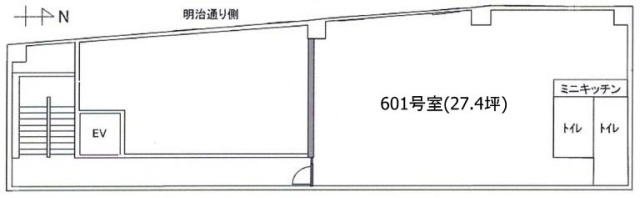 富士新宿ビル601 間取り図
