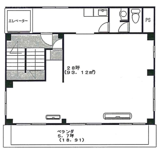 福島ビル4F 間取り図