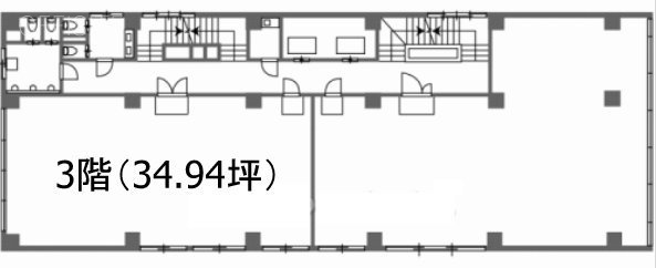 文化エステート四谷3F 間取り図