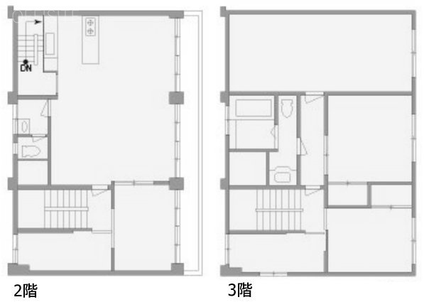 ローザビアンカⅡ2F～3F 間取り図