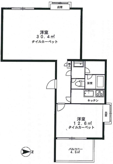 新南平台マンション804 間取り図