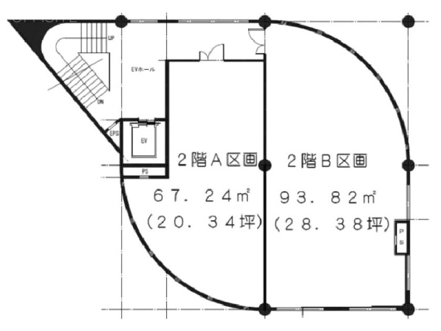 庄栄ビル2B 間取り図