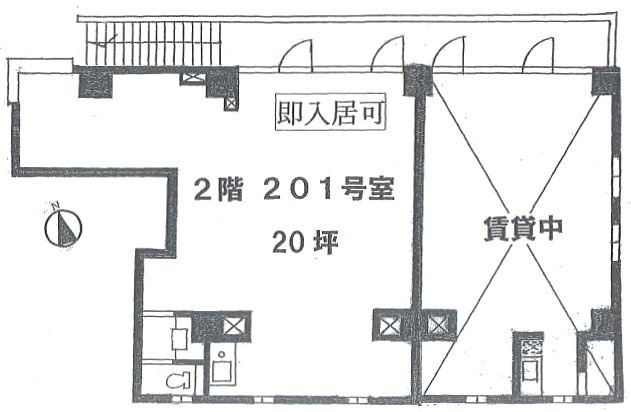 岡田ビル201 間取り図