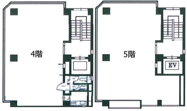 大京ビル4F～5F 間取り図