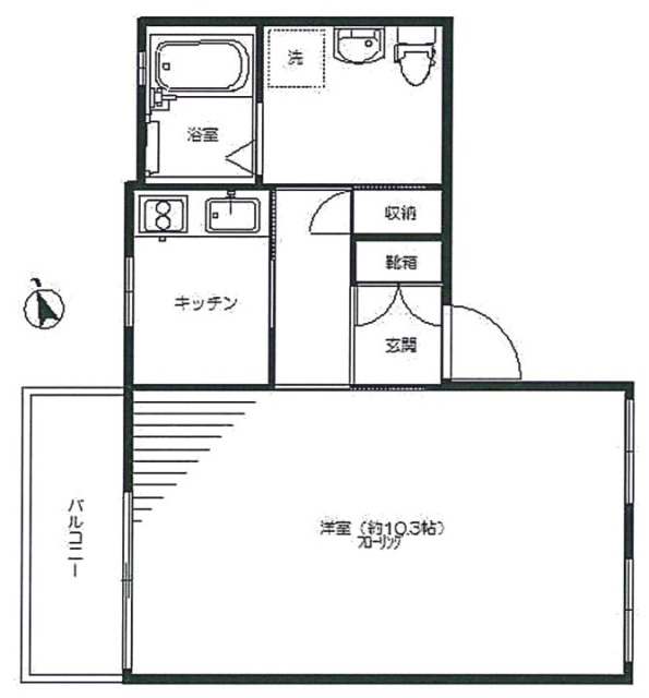 キュアコート神宮前301 間取り図