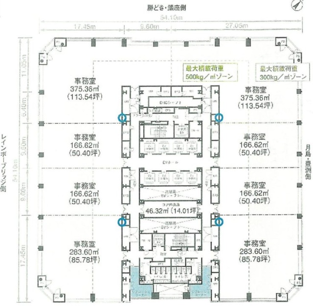 晴海アイランドトリトンスクエアオフィスタワーZ棟15F 間取り図