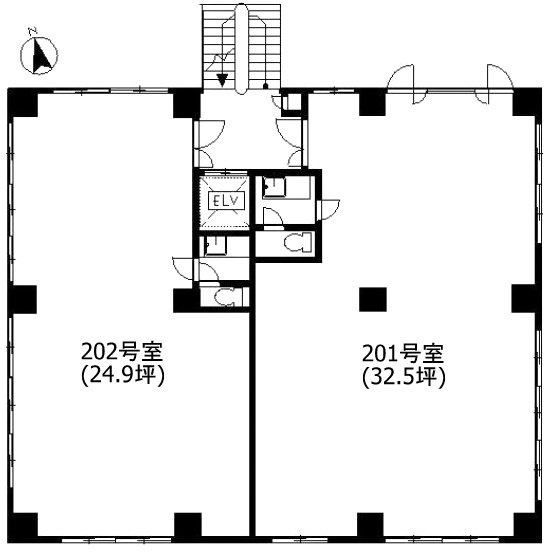 大林ビル2F 間取り図