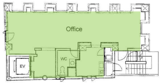 アルブ立川ビル5F 間取り図