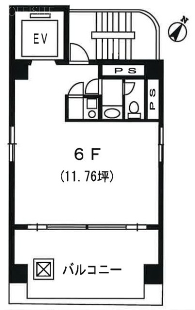 新銀二ビル6F 間取り図