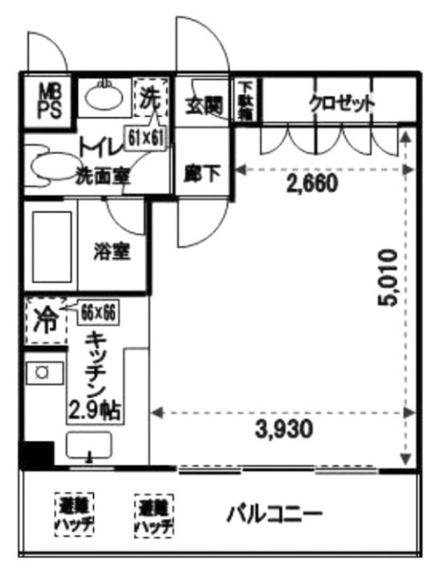 ラ・セーナ南青山9F 間取り図