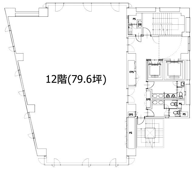 YKビル12F 間取り図