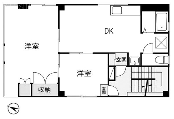 アシスト市ヶ谷ビル3F 間取り図