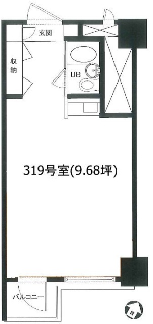 渋谷ホームズ319 間取り図