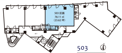 道玄坂スクエア503 間取り図