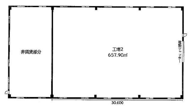 小室貸工場1F 間取り図