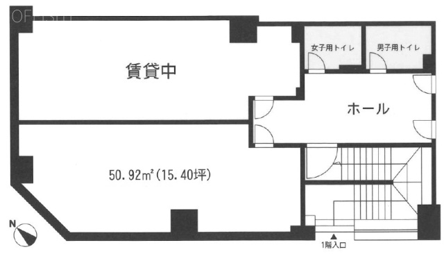 サングレイス関内ビルB1F 間取り図