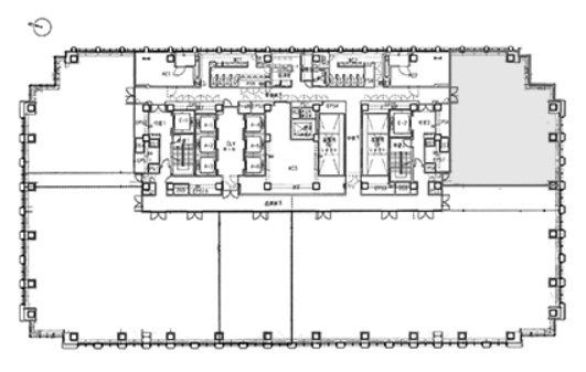 JA共済ビル5F 間取り図