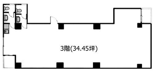 アポロ池袋ビル3F 間取り図