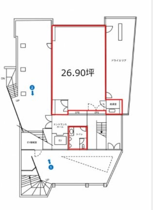 ムラハンビル1F 間取り図
