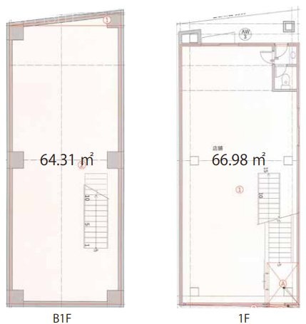 ダイアンクレストB1F~1F 間取り図