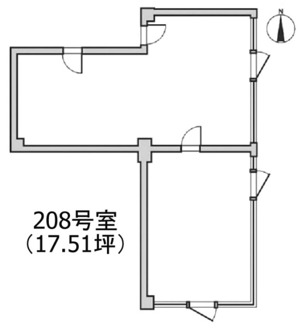 マンションニュー田端208 間取り図