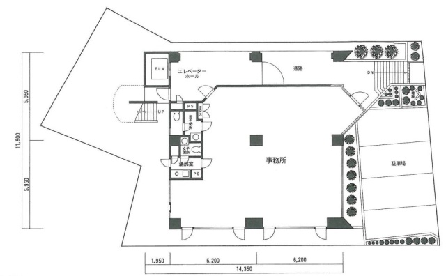 ワットビル1F 間取り図