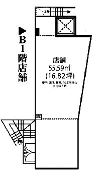 ビサンテ恵比寿B1F 間取り図