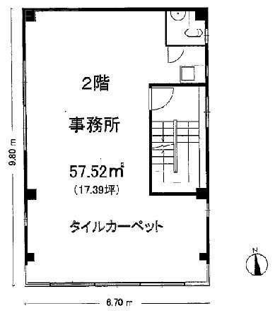 調布Eビル201 間取り図