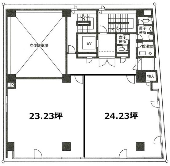 日本橋MMビルB 間取り図