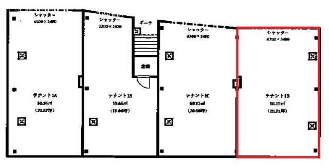 エキューラ神楽坂D 間取り図