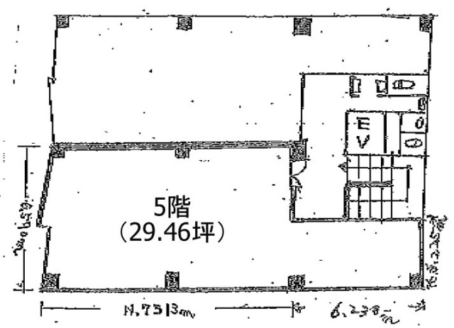 TKF第一会館5F 間取り図