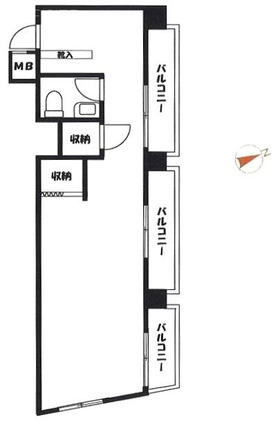 ダイネス壱番館渋谷1201 間取り図